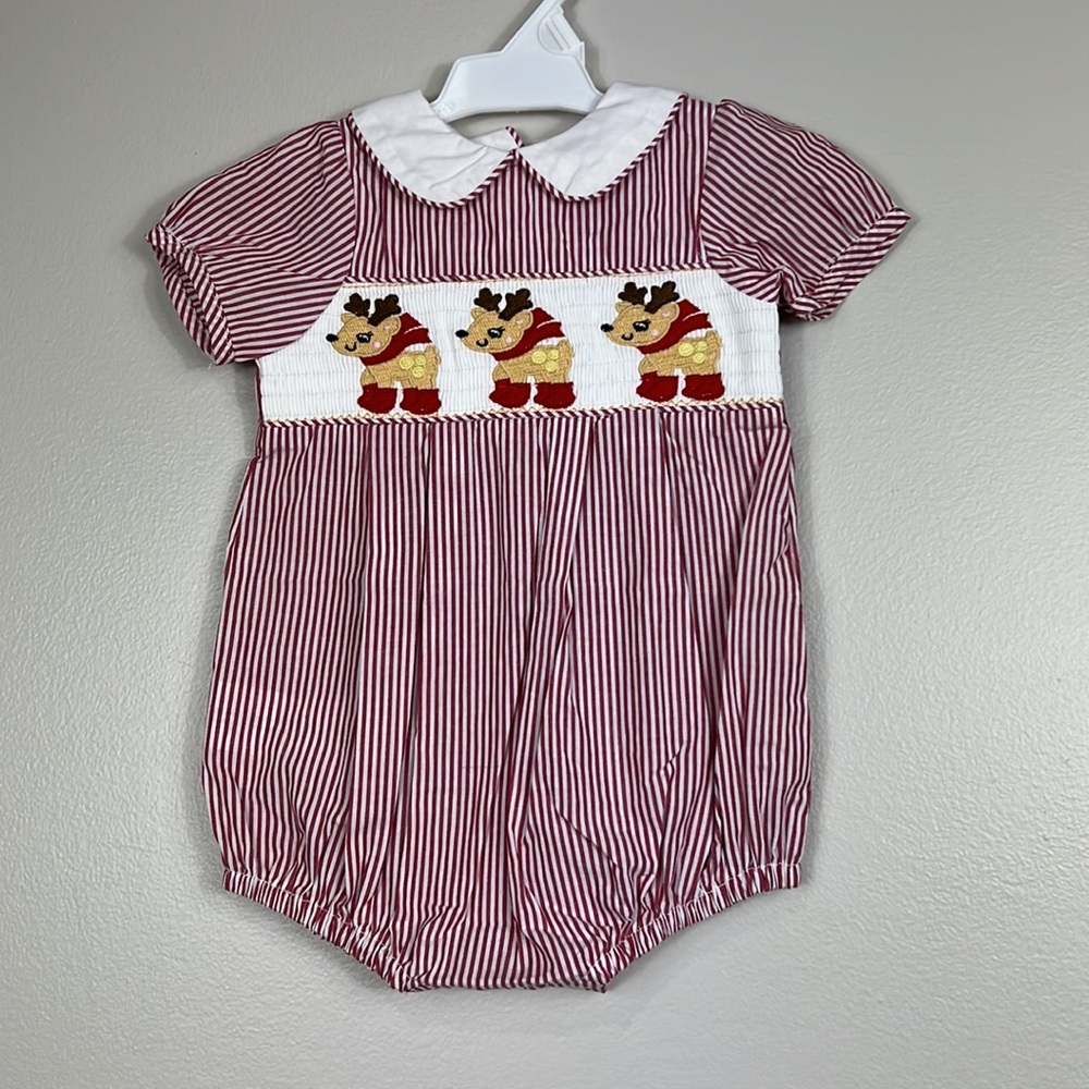 Christmas Reindeer Romper Bubble
